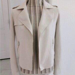 Philosophy Cream Suede Jacket